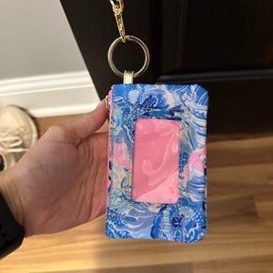 Lilly Pulitzer Blue and Pink ID Case
